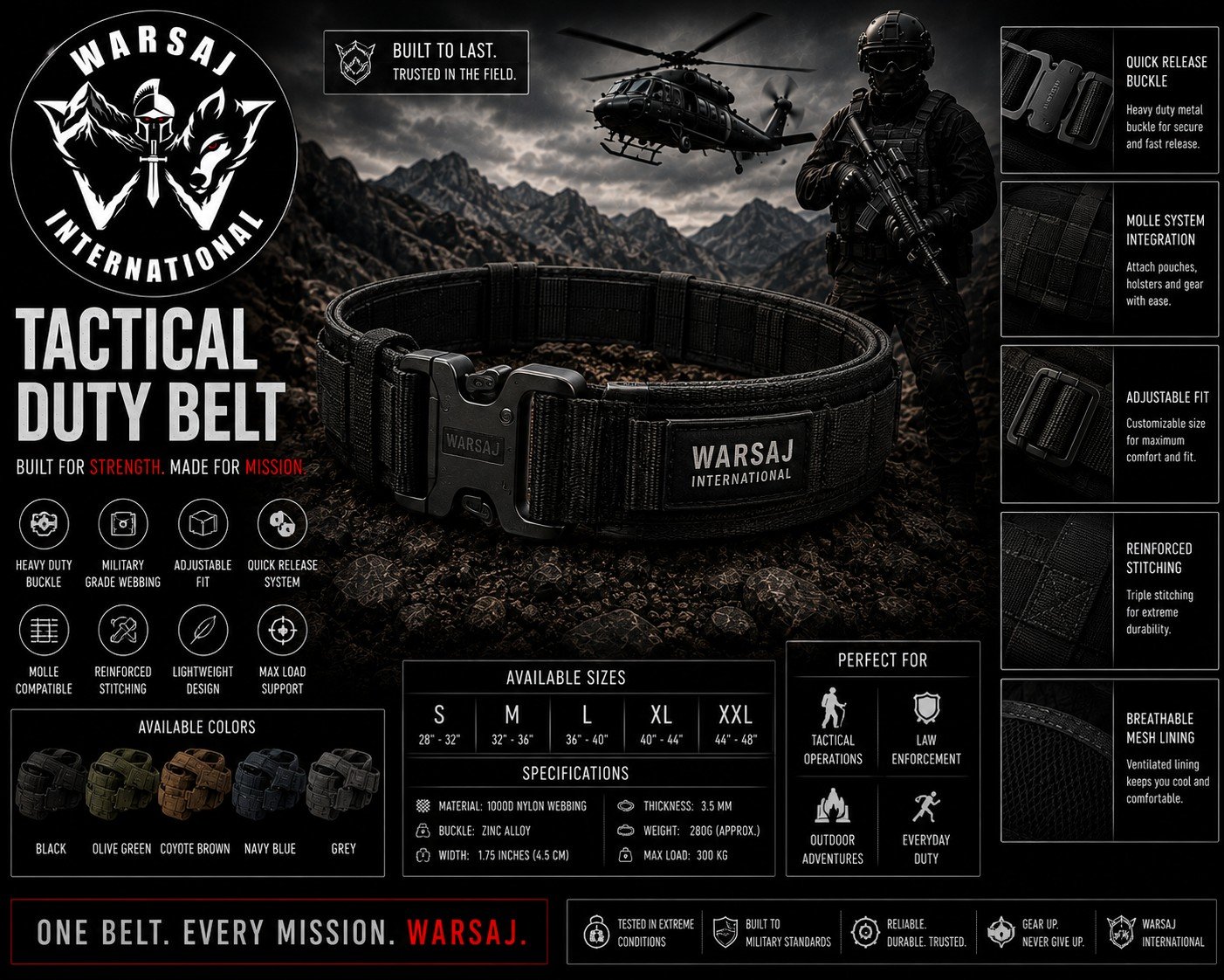 Tactical Duty Belt
